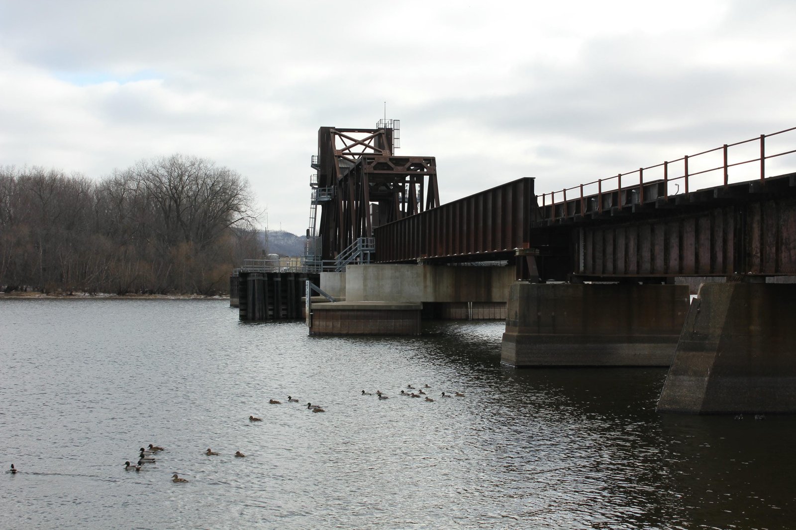 Looking east